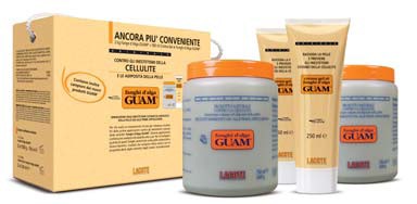 GUAM FANGHI D’ALGA Набор антицеллюлитных средств Маска для обертываний 2x1000 г и Гель-лифтинг укрепляющий 2x250 мл