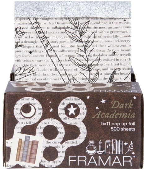 Framar 5x11 Pop-Ups Dark Academia 500 Sheets Вытяжная фольга с тиснением «Темная академия» 12,5 x 28 см 500 листов для окрашивания 