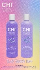 Chi Набор для увлажнения волос и ухода за секущимися кончиками Vibes Slay Squad Duo Kit: Шампунь и кондиционер 2x335 мл