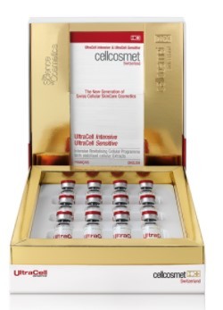 Cellcosmet & Cellmen Cellular Клеточная сыворотка для чувствительной кожи 12 ампул по 1 мл «Ультрасэлл» UltraCell Revitalising Cure for Sensitive Skin