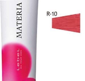 Краска R-10 Lebel Cosmetics Materia для волос яркий блондин красный 80гр, Лебел