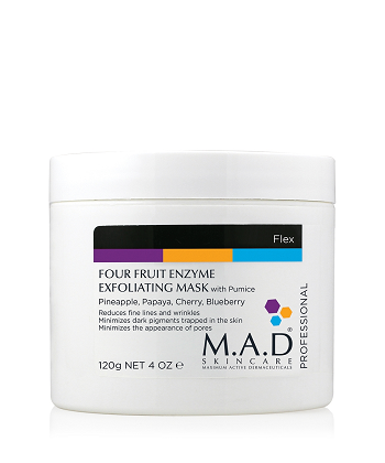 M.A.D Skincare Four Fruit Enzyme Exfoliating Mask pH 3.0 Энзимная мультифруктовая маска 120 гр «Super Polish» pH3.0 