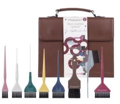 Framar Dark Academia Kit набор кистей для окрашивания волос 8 шт Дорожный набор стилиста 