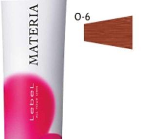 Краска О-6 Lebel Cosmetics Materia для волос тёмный блондин медный 80гр, Лебел