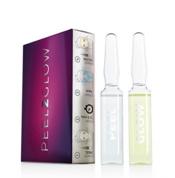 Peel2Glow с Набор для домашней процедуры эксфолиации «Ночное восстановление» 2 ампулы