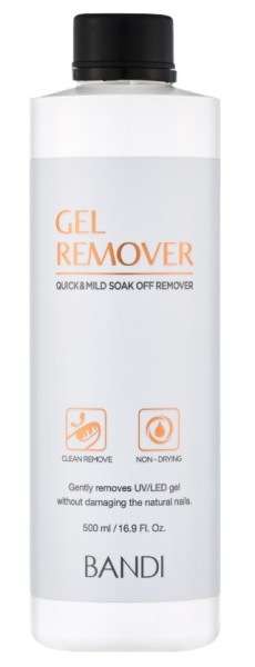 Bandi Жидкость для снятия гелевых покрытий 500 мл Gel Remover 