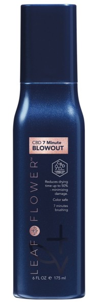 Leaf&Flower Термозащитный спрей для быстрой сушки волос 175 мл СBD Minute Blowout