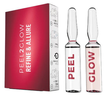 Peel2Glow Peel Enzymatic+ Glow Refine&Allure Набор для домашней процедуры эксфолиации «Совершенство контура» 2 ампулы 