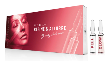Peel2Glow Peel Enzymatic+ Glow Refine&Allure Набор для домашней процедуры эксфолиации «Совершенство контура» 20 ампул 