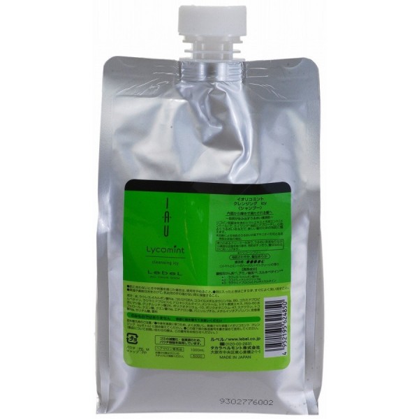 Lebel IAU Lycomint Cleansing Icy 1000 мл Охлаждающий шампунь 