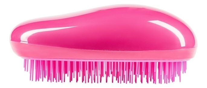 Овальная расчёска «Tangle Brush» для сухих и влажных волос, малиновая