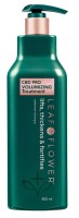 Leaf &amp; Flower Профессиональный уход для объема и уплотнения волос 500 мл CBD Volumizing Treatment 