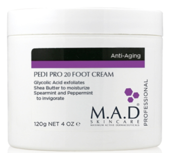 M.A.D Skincare Pedi Pro 20 Foot Cream 120 гр Концентрированный крем для ног с гликолевой кислотой 