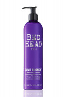 Tigi Bed Head Dumb Blonde Фиолетовый тонирующий шампунь для сохранения холодного оттенка светлых волос 400 мл