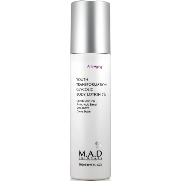 Омолаживающий лосьон для тела с 7% гликолевой кислотой Youth Transformation Glycolic Body Lotion 7%, 200 мл