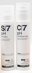 Napura Набор PH-баланс S7 + C7: Шампунь Shampoo+Кондиционер Conditioner (2x200 мл) для очистки от укладочных средств