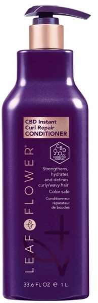 Leaf&Flower CBD Instant Кондиционер для мгновенного восстановления вьющихся волос 1000 мл Curl Repair Conditioner  