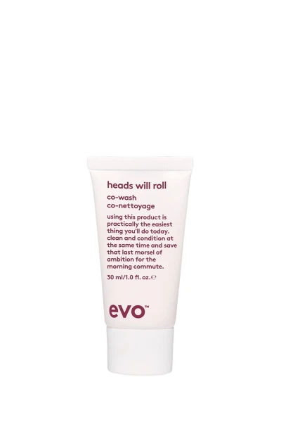 Evo heads will roll co-wash [Головокружительный] ко-вошинг для вьющихся и кудрявых волос, 30 мл