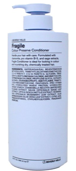 J Beverly Hills Hair Care Fragile Conditioner - Кондиционер для окрашенных и поврежденных волос 1000 мл