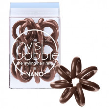 INVISIBOBBLE Nano Резинка-браслет для волос коричневая 3 шт