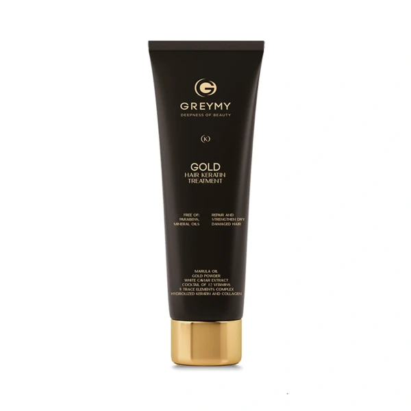 Greymy Кератиновый крем Голд для выпрямления с частицами золота Gold Hair Keratin Treatment, 100 мл