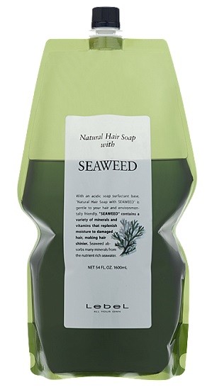Lebel Natural Hair Soap With Seaweed 1600 ml Натуральный шампунь Лебел Морские Водоросли