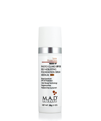 M.A.D Skincare Photo Guard SPF 50 Self Adjusting Foundation Serum Medium Подстраивающаяся сыворотка-основа под макияж с солнцезащитой 30 гр