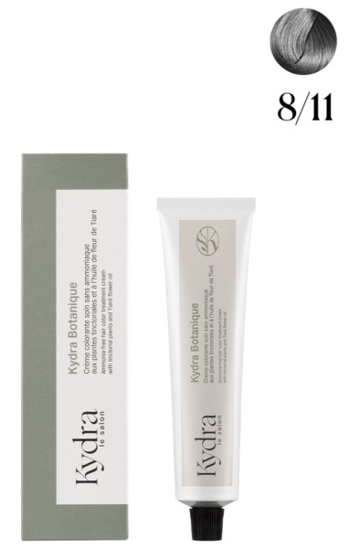 Kydra Крем-краска для волос Botanique 8/11 Крем-краска для волос 60 мл Light Intense Ash Blonde без аммиака 