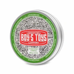 Глина для укладки волос сильной фиксации с низким уровнем блеска Boy's Toys Инвизибл, 100 мл