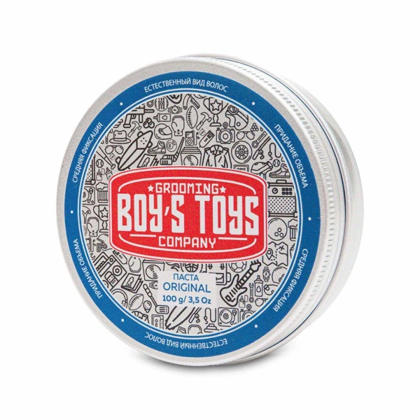 Паста для укладки волос средней фиксации с низким уровнем блеска Boy's Toys Original, 100 мл