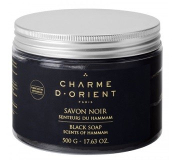  Charme D'Orient Мыло черное с ароматом эвкалипта 500 мл Savon noir senteurs du hammam Black soap  