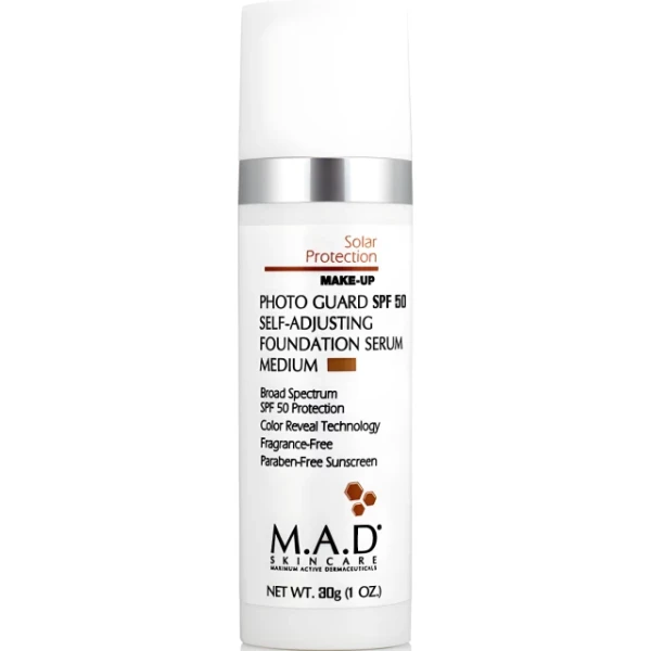 Подстраивающаяся сыворотка-основа под макияж с защитой SPF 50 Medium / Photo Guard SPF 50 Self Adjusting Foundation Serum Medium, 30 г