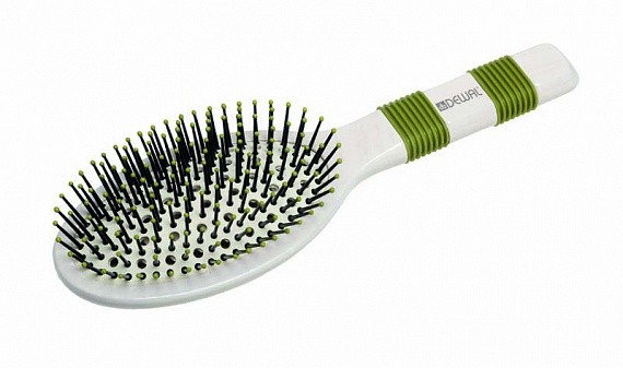 ЩЕТКА МАССАЖНАЯ DEWAL NATUREL ПРОДУВНАЯ, ОВАЛЬНАЯ, БОЛЬШАЯ, ДЕРЕВЯННАЯ, ПЛАСТИКОВЫЙ ШТИФТ,13РЯДОВ