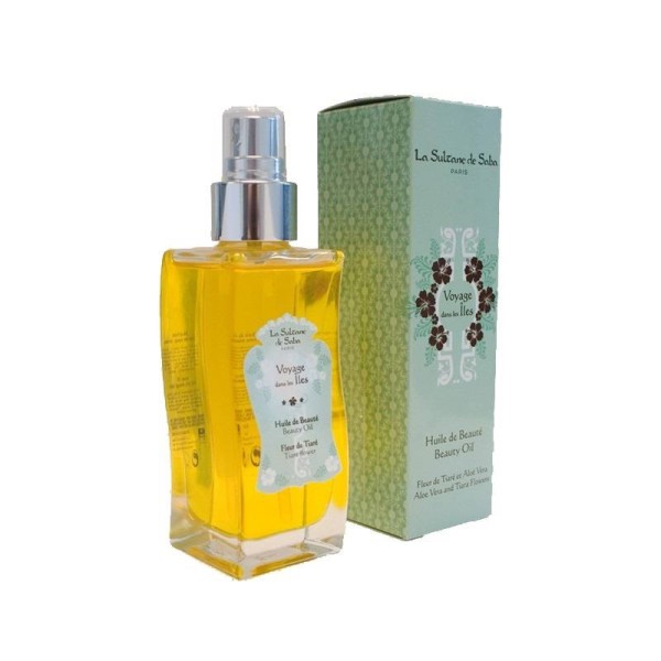 La Sultane de Saba Масло для тела 200 мл «Путешествие на острова» Тиаре/Алоэ вера Oil Tiara Flowers & Aloe Vera