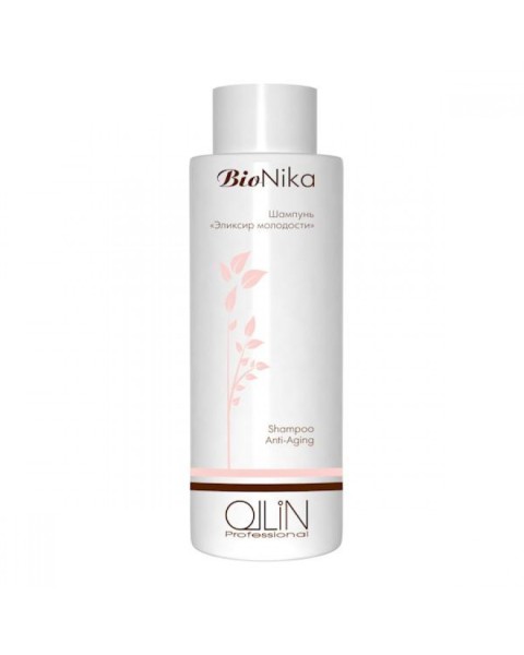 OLLIN BioNika Шампунь «Эликсир молодости» 500мл/ Shampoo Anti-Aging