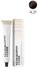 Kevin Murphy+Code 4.21 4BA Medium.Brown.Beige.Ash Краска для волос Smart Permanent Colour With KM.Lamellar Technology 