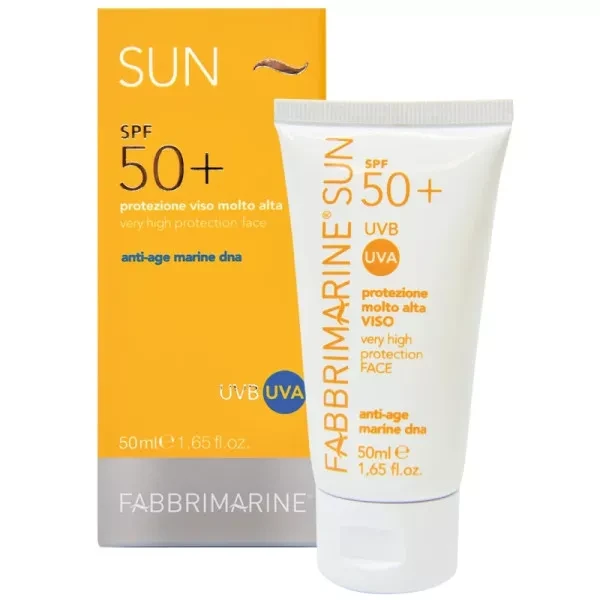 Солнцезащитное средство для лица с ДНК морских водорослей SPF 50+ Protezione molto alta VISO, 200 мл