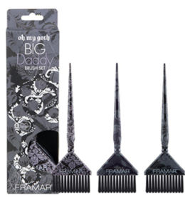 Framar Oh my Goth Big Daddy Brush Set Широкие кисти для окрашивания «О, мой Гот!» 3 шт