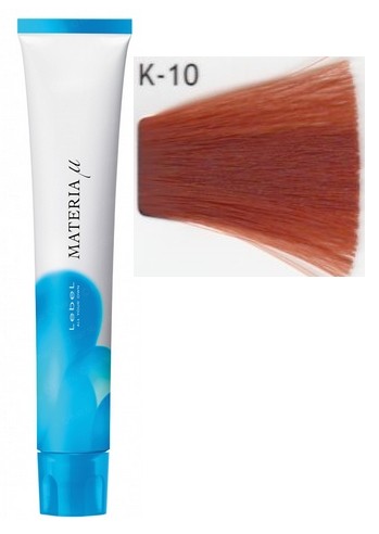 Lebel MATERIA µ Лайфер K10 яркий блонд медный 80 г Полуперманентная краска для волос 