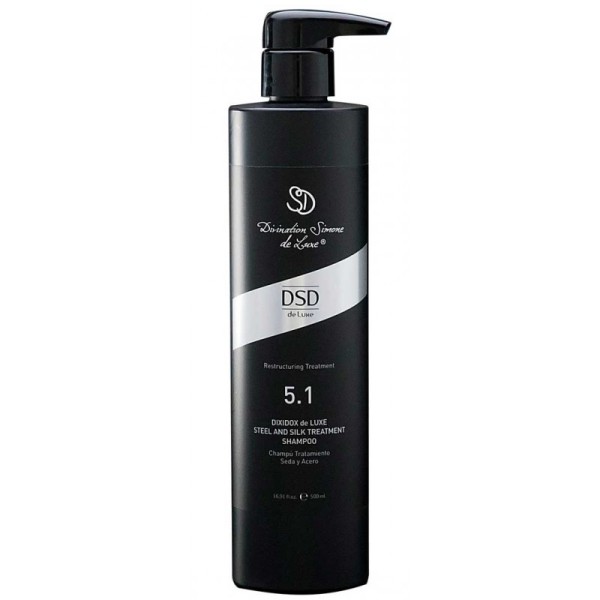 DSD de Luxe Restructuring Treatment STEEL and SILK SHAMPOO Шампунь Восстанавливающий Сталь и Шелк № 5.1, 500мл