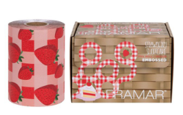 Framar Embossed Roll Medium Strawberry Shortcake 320 Ft Фольга в рулоне с тиснением «Клубничный Пирог» 98 м