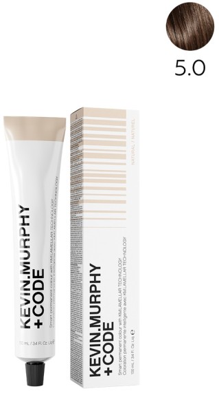 Kevin Murphy+Code 5.0 5N Light.Brown.Natural Краска для волос 100 мл Smart Permanent Colour With KM.Lamellar Technology 