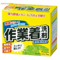 Mitsuei Мощный стиральный порошок с ферментами и отбеливателем для сильных загрязнений (в т.ч. на рабочей одежде, дезодорирующий) 1 кгдезодорирующий) 1 кг