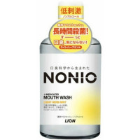 Lion Ежедневный зубной ополаскиватель "Nonio" с длительной защитой от неприятного запаха (без спирта, легкий аромат трав и мяты) 600 мл