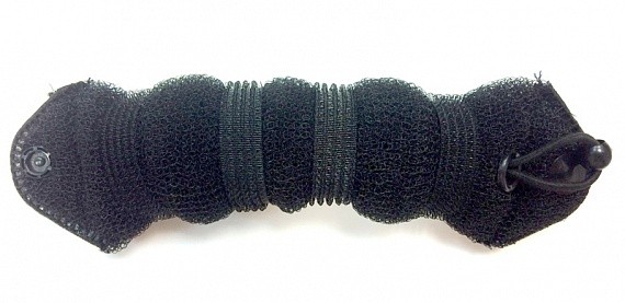 ВАЛИК ДЛЯ ПРИЧЕСКИ DEWAL, СЕТКА С ЛИПУЧКОЙ, С КНОПКОЙ, ЧЕРНЫЙ, 22 СМ