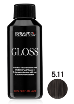 Color.Me Gloss Полуперманентный гелевый краситель c кислым pH Gloss Acidic 5.11/15AA 60 мл Light.Brown.Ash.Intense Светлый Шатен Пепельный Интенсивный  