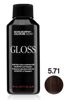  Color.Me Gloss Полуперманентный гелевый краситель c кислым pH Gloss Acidic 5.71/5СHA 60 мл Light.Brown.Chocolate.Ash Светлый Шатен Шоколадный Пепельный   