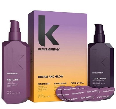 Kevin.Murphy Набор Dream And Glow: Масло-уход для волос Young.Again+ Ночная Сыворотка для волос Night.Shift 2х100 мл+Патчи для глаз Wake Up Call 2 шт