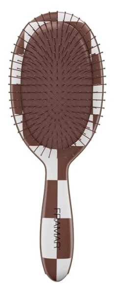 Framar Detangle Brush Распутывающая щетка для волос «В шоколадную клетку» Checked Out Chocolate 