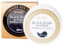 Petit Fee Black Pearl & Gold Eye Patch Патчи для глаз Золото и черный жемчуг 60 шт (30 применений)